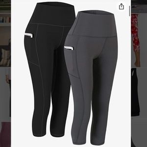 Black and Gray Work Out Pant Leggings